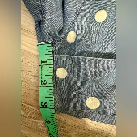 U.S. Polo Assn. Women’s  Polka Dot Chino Shorts, Blue Sz 8 - Picture 11 of 12